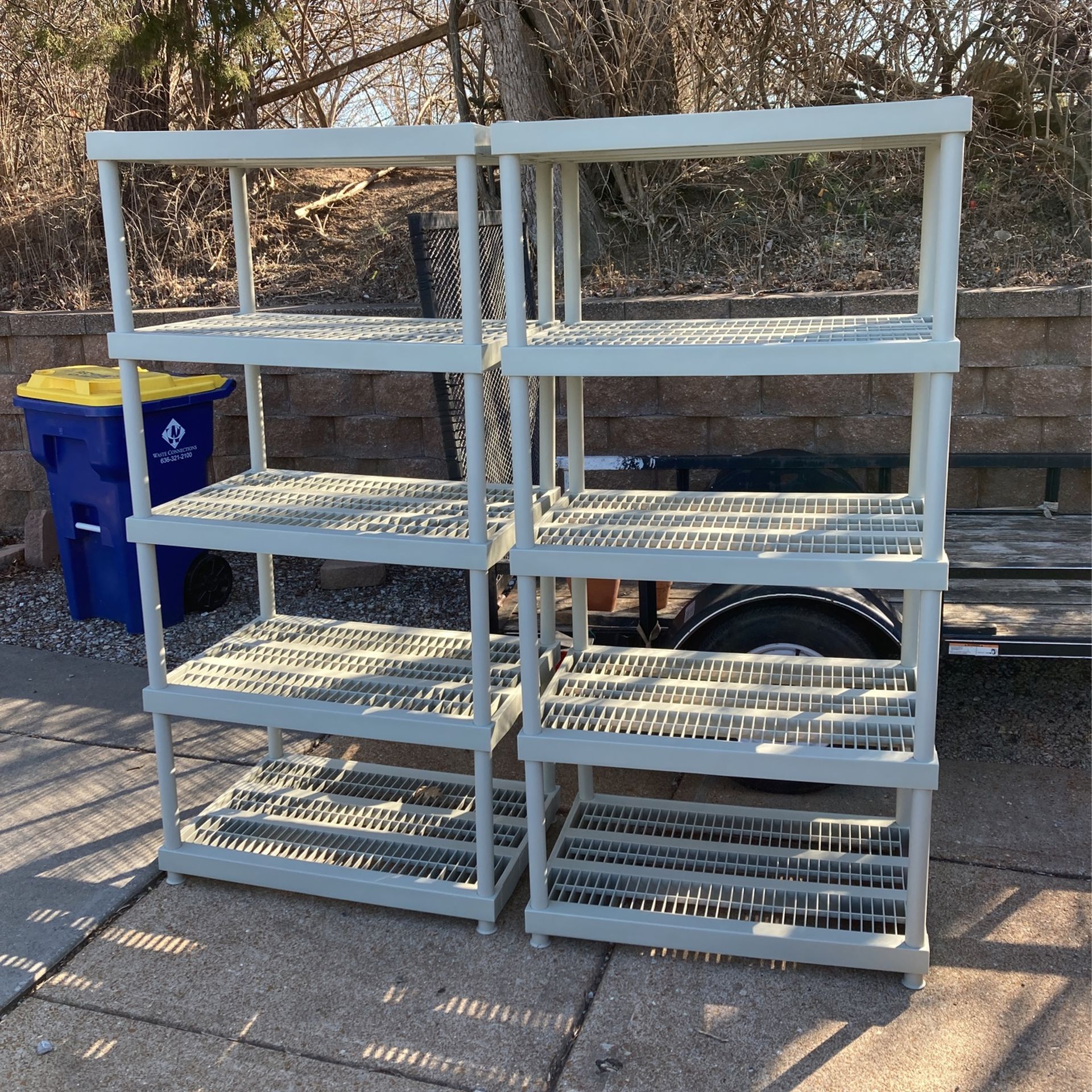 New Post May 13th —-5 Tier Plastic Shelves