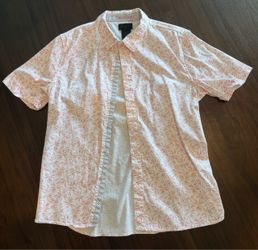 Men's Short Sleeve Button-Down Tropical Shirt