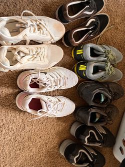 Mixed Lot of Used Sneakers and Shoes