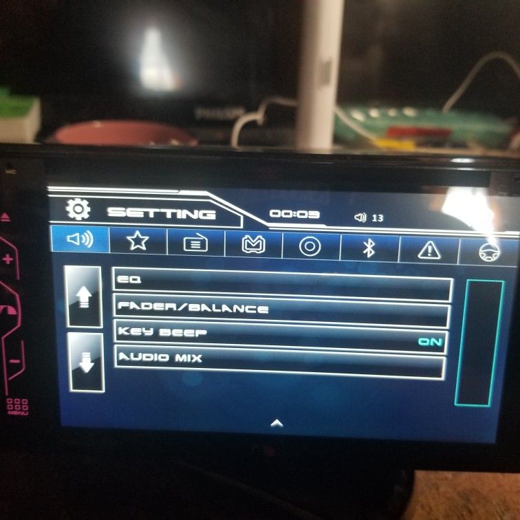 car Stereo  double  dim touch screen  blue  Tooth  sd card n