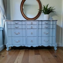 Triple dresser, custom painted and sealed.