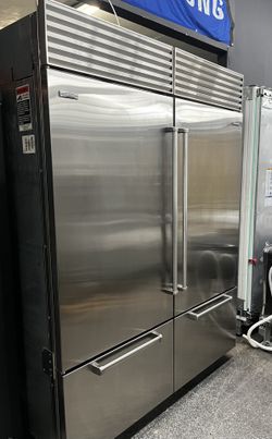 Subzero 60” Bottom Freezer Built In Stainless Steel Set 