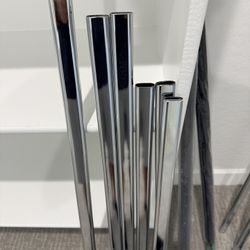 Chrome, Oval Closet, Rods, And Holders