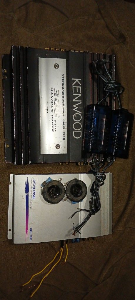140 $ ALL CROSOVERS TWEETERS AMPLIFIER KENWOOD AND ALPINE AMP ALL 140