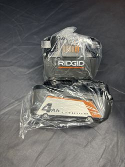 RIDGID 18v LITHIUM 4ah BATTERIES