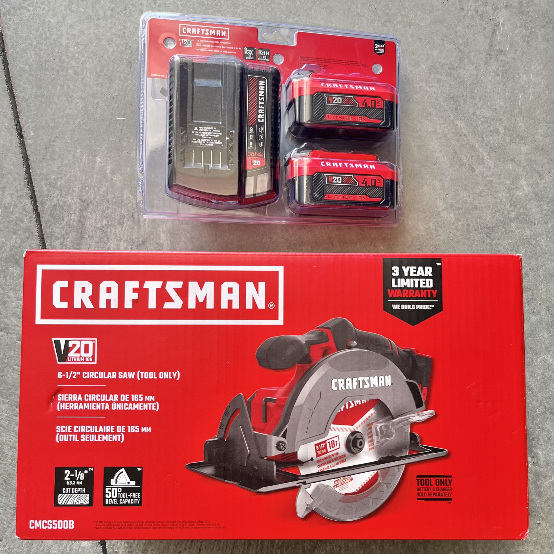 Craftsman 20v Circular Saw And Battery Pack