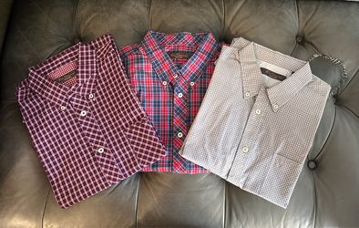 XL Ben Sherman Plaid Button-Down Shirts – Lot of 3
