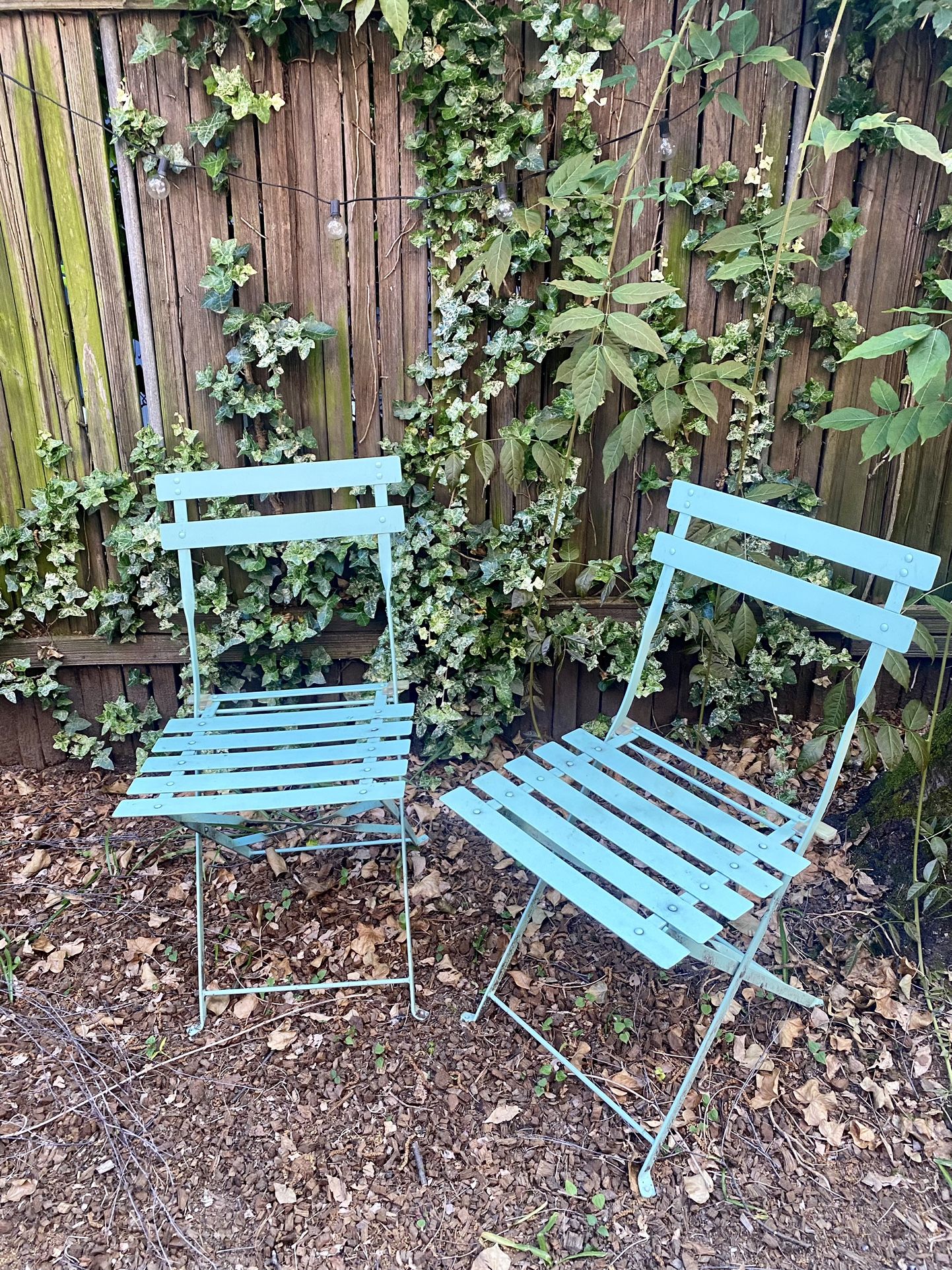 Blue Patio Chairs - Set Of 2