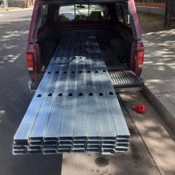 Steel studs 3 5/8" X 12'. 20 Gauge 