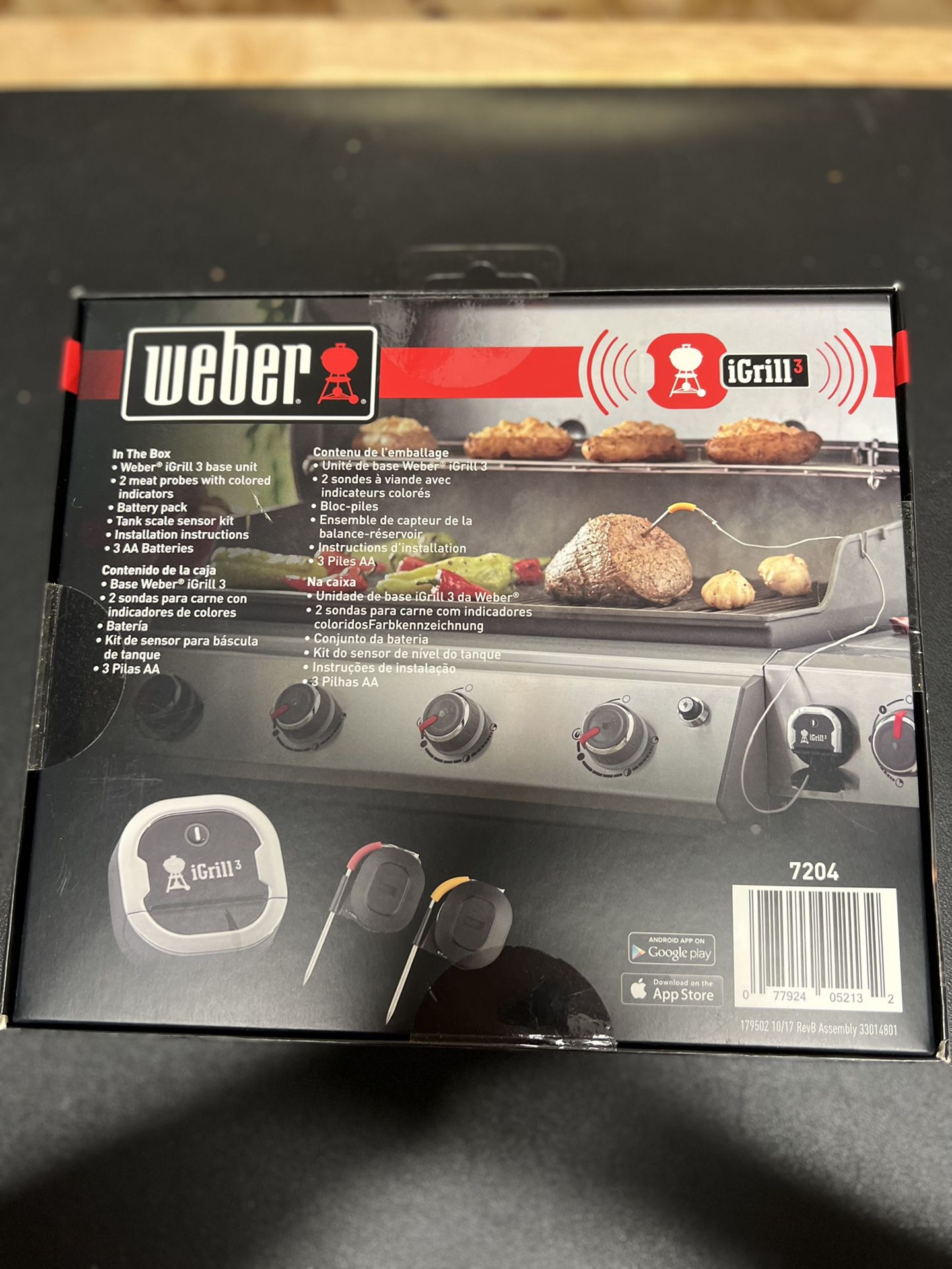 Weber iGrill 3 Grill Thermometer - used 7204