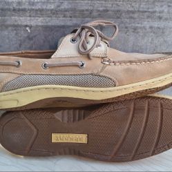 Nice Mens Sperry Top Sider Men's Tan Slip On Boat Shoes US Sz-10