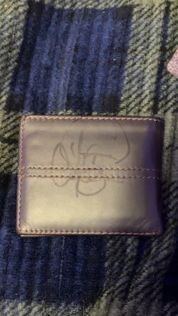 Brown wallet signed by afroman