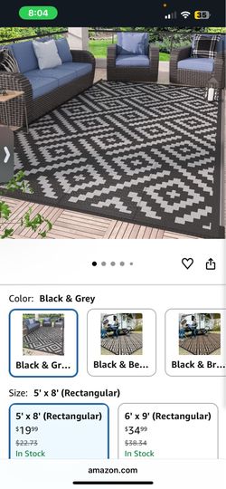 Outdoor rug plastic