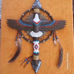Native American Eagle Dream Catcher Wall Decor