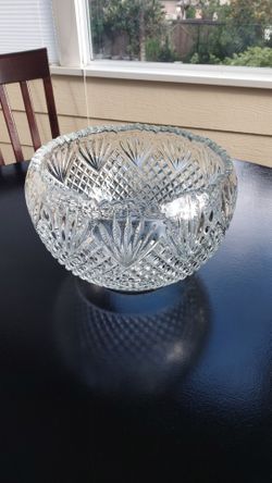 MCM L. E. Smith Glass Large "Pineapple, Fans & Diamonds" Punch Bowl