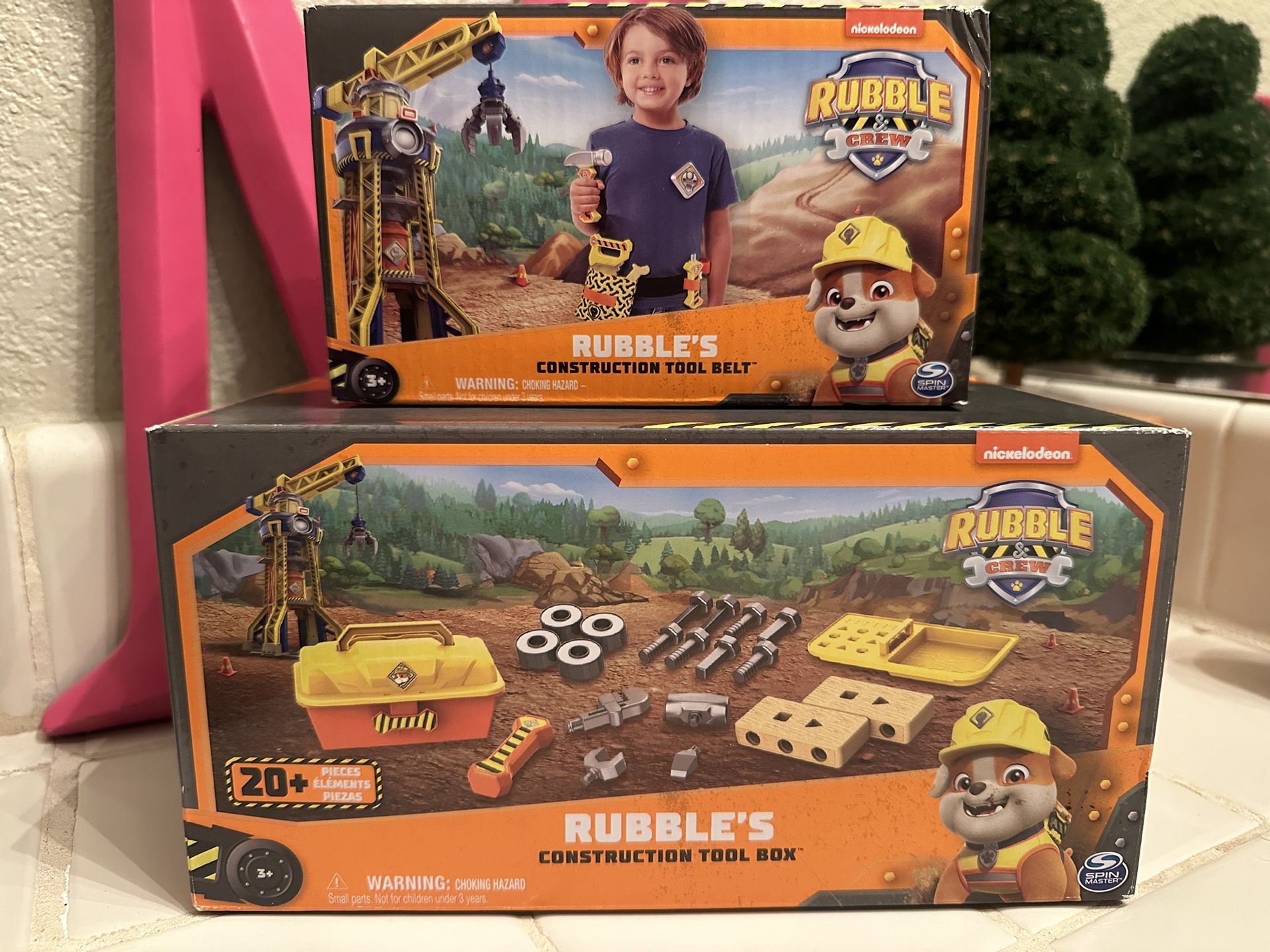 Rubble Construction Belt And Toolbox