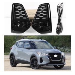 NISSAN KICKS 2021-2022 LED Daytime Running Pair Of Lights Front Bumper Fog Lamps