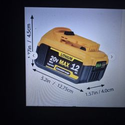 Dewalt Battery 20V 12AH 