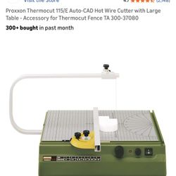 Proxxon Thermocut 115/E Auto-Cad Hot Wire Cutter With Large Table (37080)