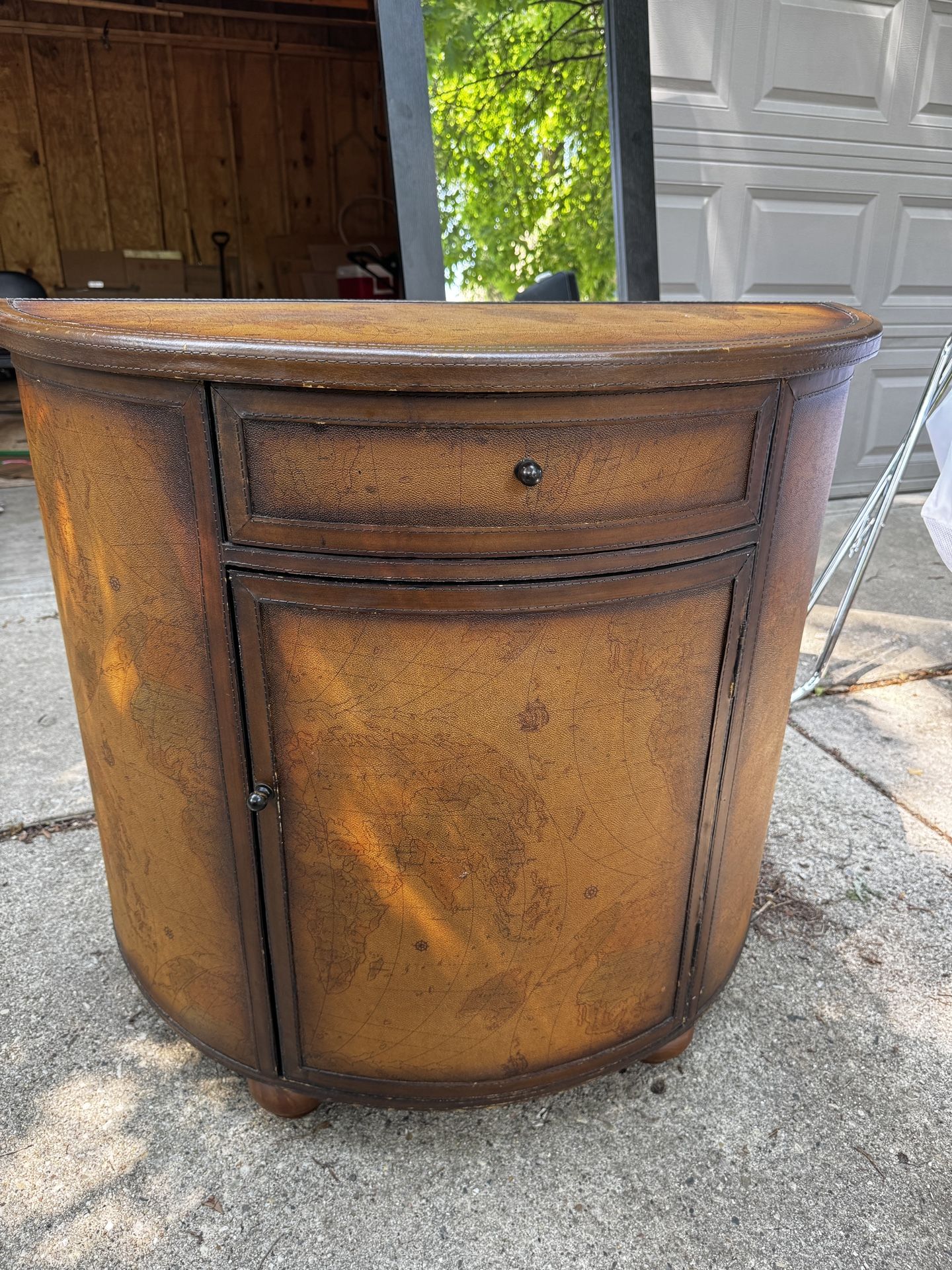 Side / Accent Table With World Map
