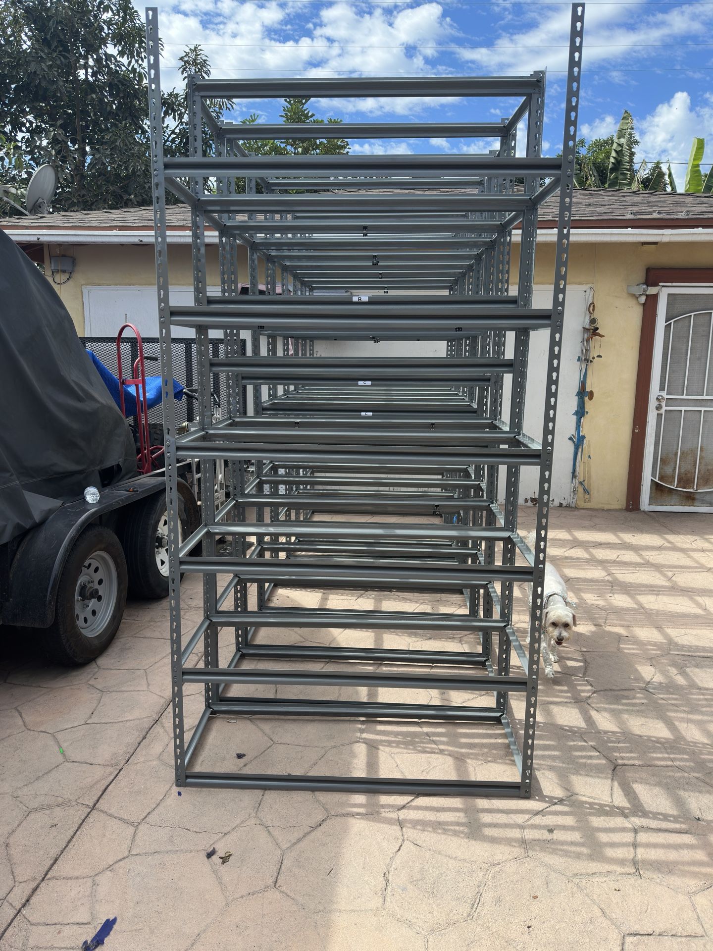 Industrial Metal Shelving Frames (sold Individually)