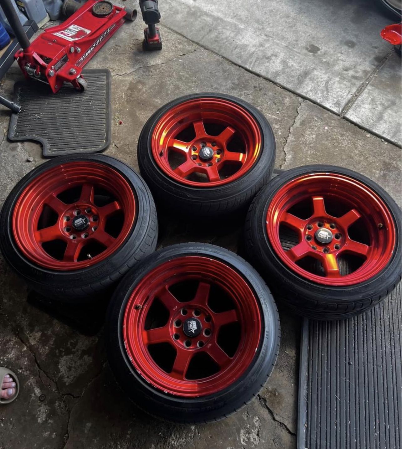MST wheels 15x8+0 4x100/4x114