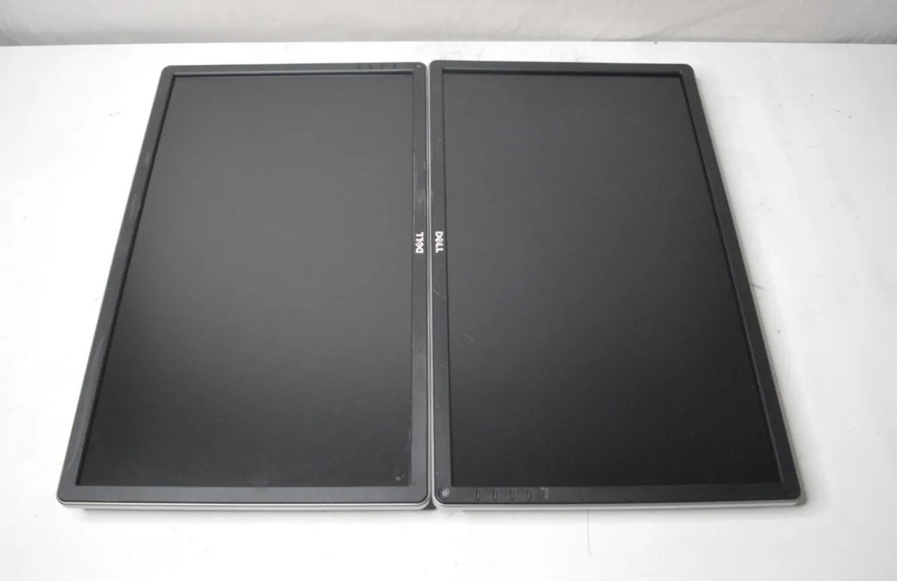 Lot of (2) Dell UltraSharp 24" P2414Hb VGA DVI Display Widescreen LCD Monitors