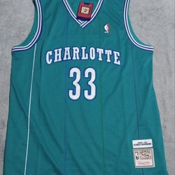 Alonzo Mourning Men's Size 2XLARGE Charlotte Hornets Jersey New Hardwood Classics 