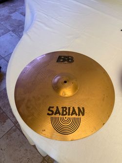 Sabian B8 Crash Ride Cymbal 18" And 14 inch hi hats