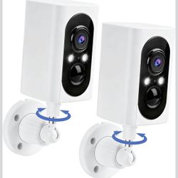 2 Wireless security cameras 