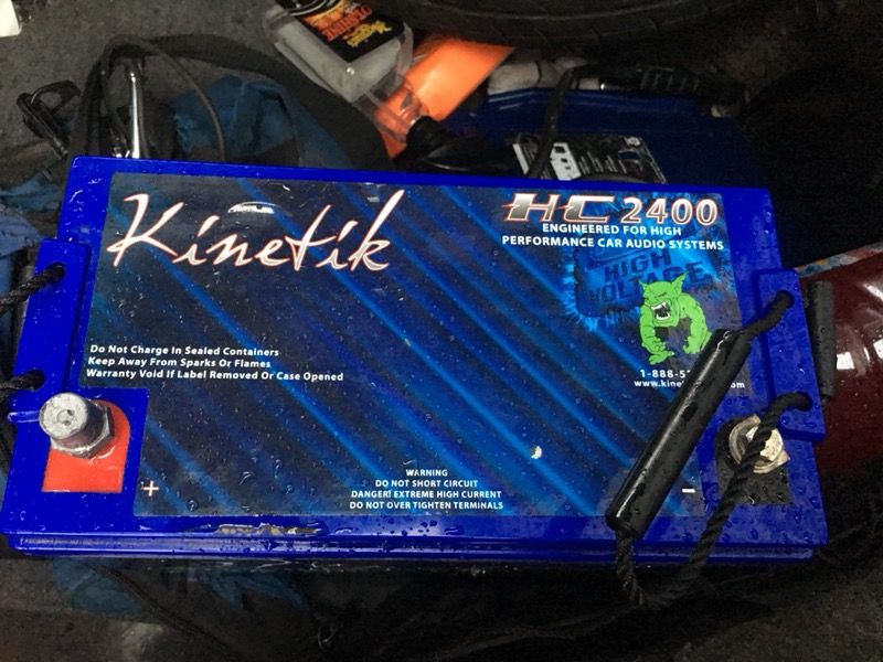 Kinetik hc2400 car audio battery