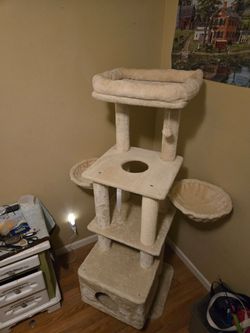 Large Multi-Level Cat Tree Tower