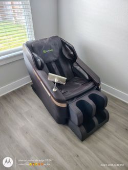 Brown Leather Massage Chair!!!(Like New)