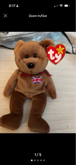 ty beanie baby britannia bear with tags