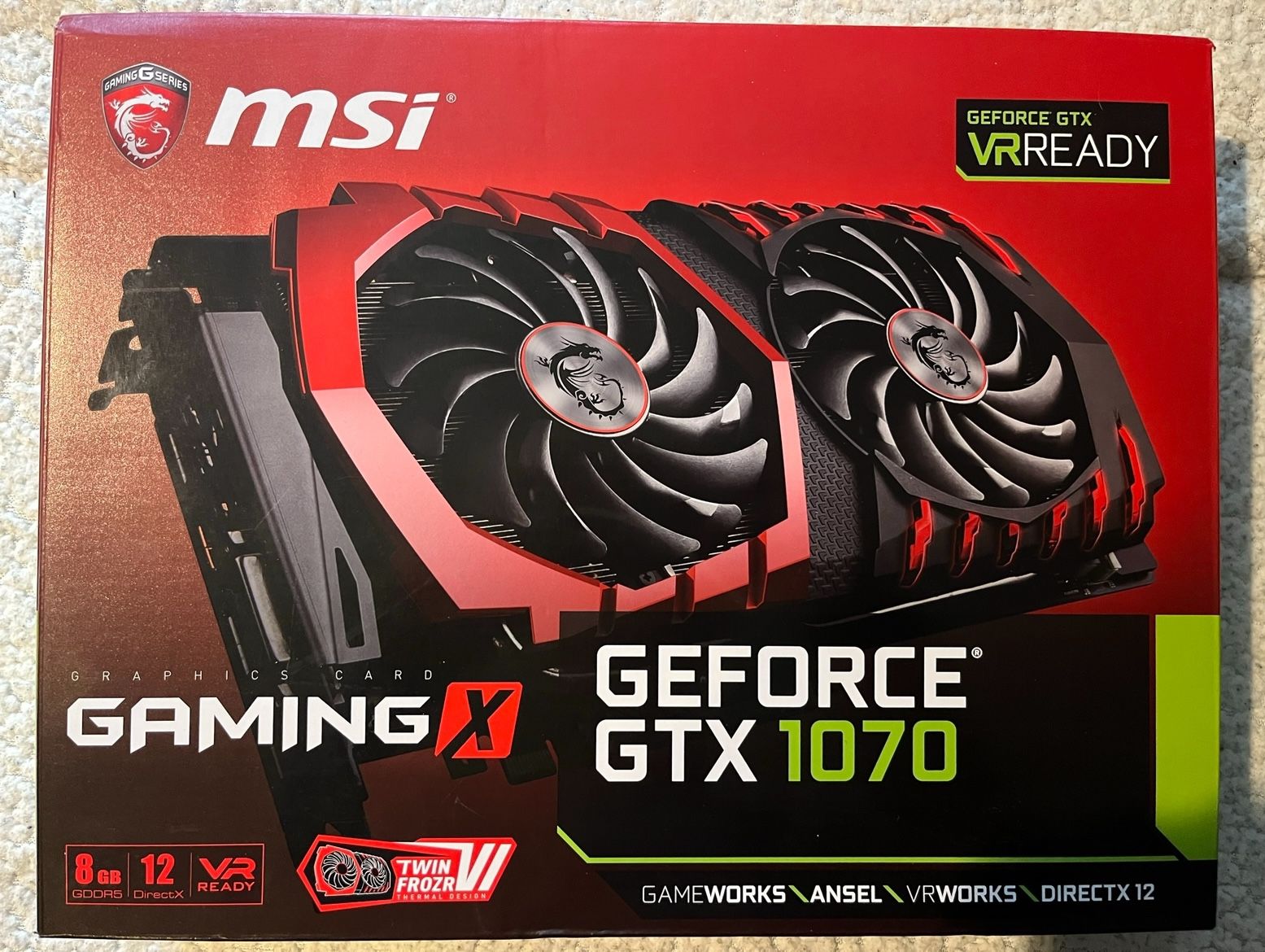 MSI Gaming GTX 1070 8 GB