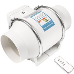 4 Inch Inline Exhaust Fan with Remote Control X(32)