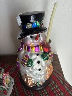 Vintage Christmas Snowman Small