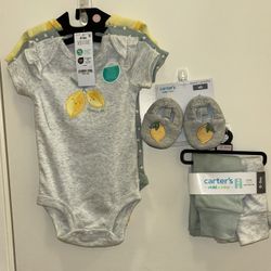 6pc Cute Lemon 0-3mos Old