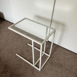 Stylish Laptop Stand, white/glass