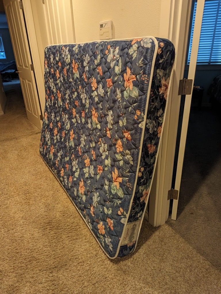 Fullsize Bed With Box Spring And Frame.