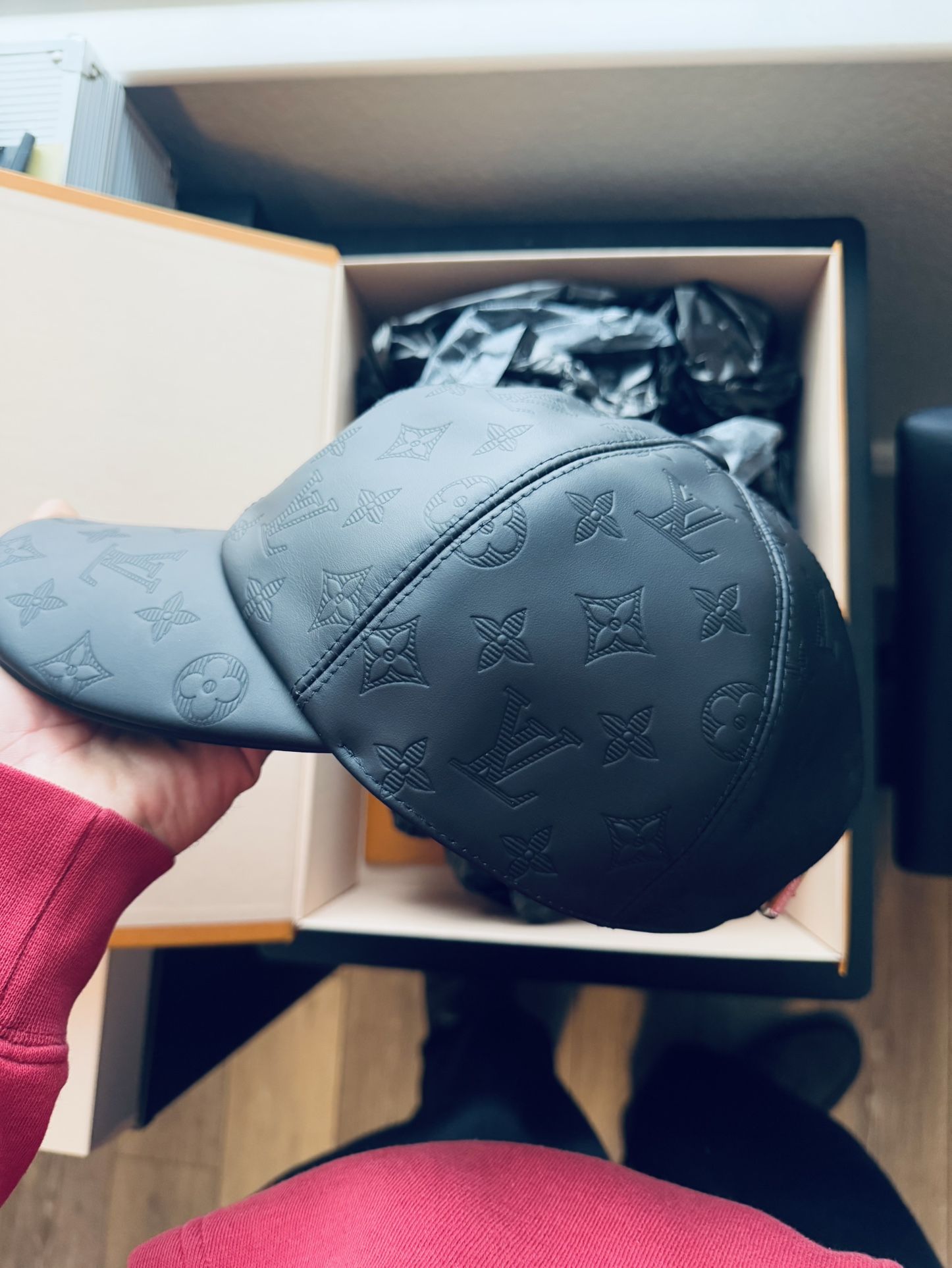 Louis Vuitton Authentic Monogram Shadow Cap $800