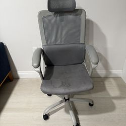 Mesh Office Chair w/ Headrest & Armrests