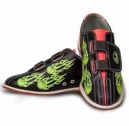 New Linds Glow Balls Of Fire Mens Bowling Shoes size 11.5