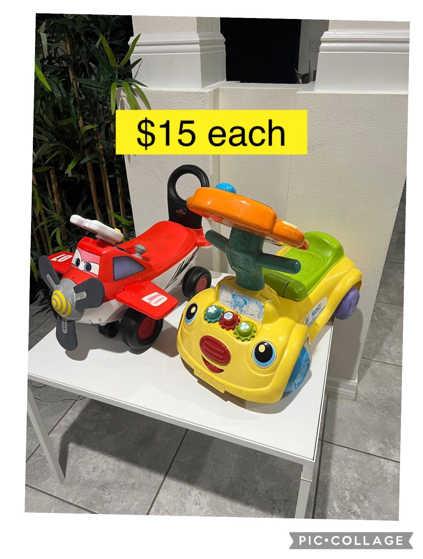 Kiddieland Disney Planes Fire & Rescue Ride on & Vtech sit to stand smart cruiser toy baby toys $15 each