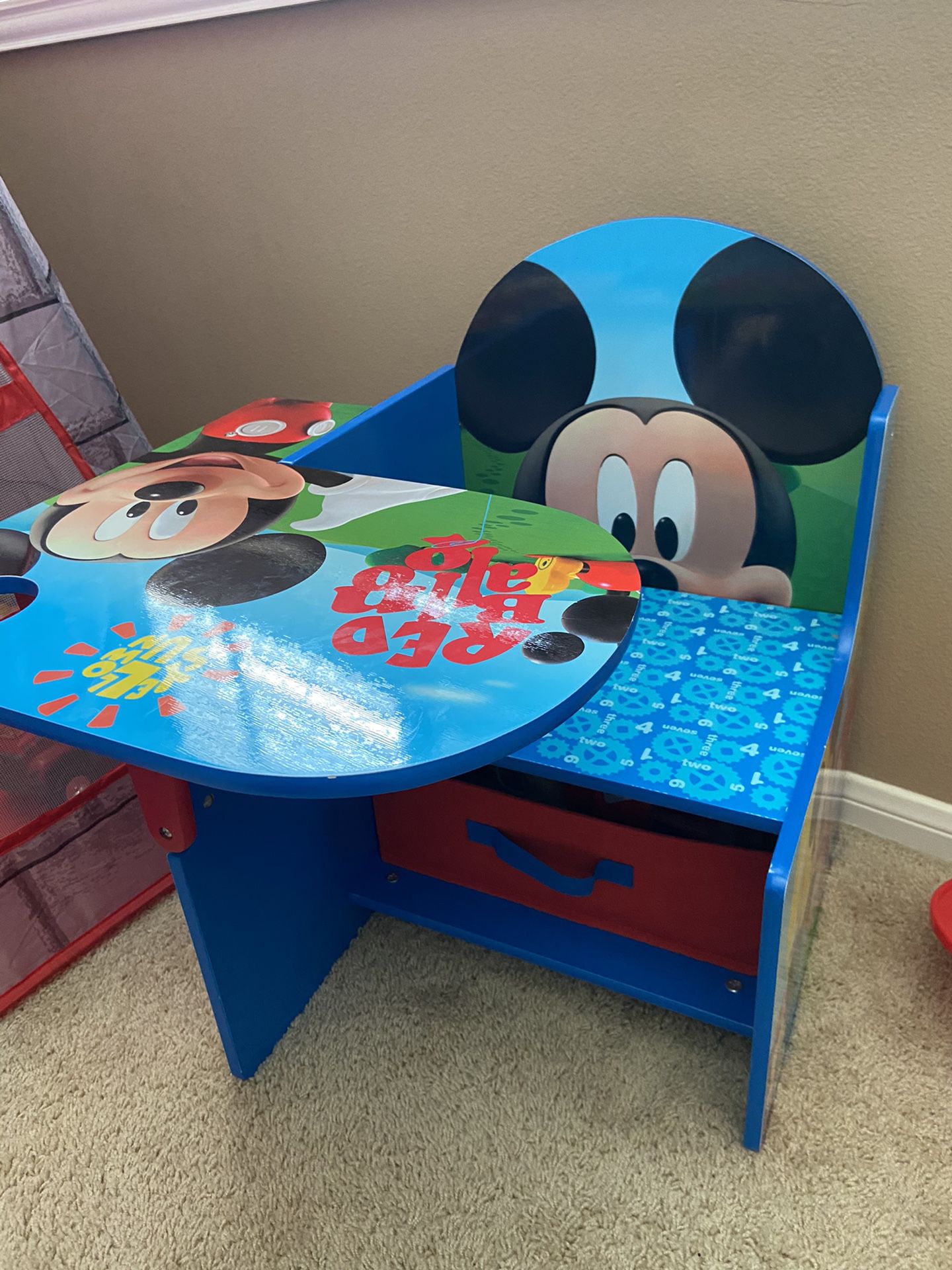 Mickey Mouse kids wooden desk