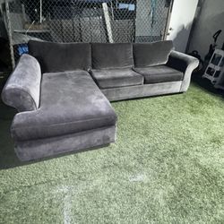 Charcoal Gray Sectional Couch 