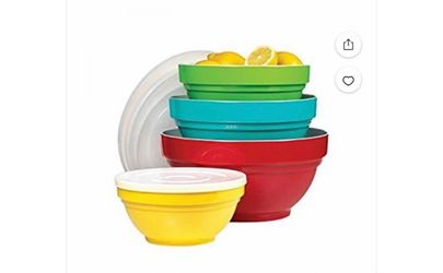 Melamine Bowl Set of Four With Lids