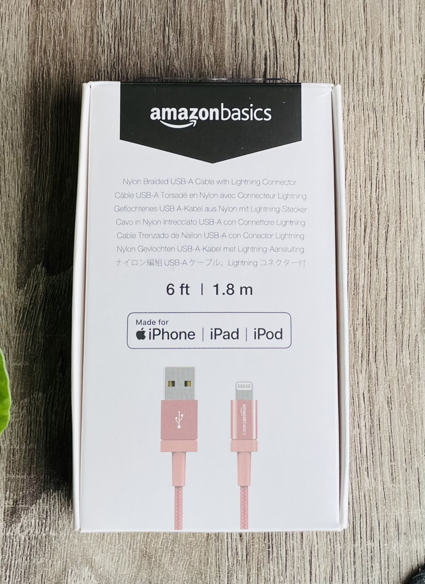 Brand New MFI CERTIFIED AmazonBasics USB-A to Lightning Charging Cable