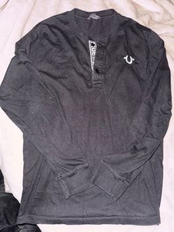 True Religion Long Sleeve Henley Shirt