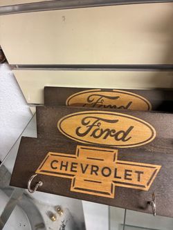 Laser engraved wood key hooks , coasters and bottle openers